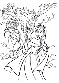 Beauty and the Beast (Belle) coloring pages - page 72