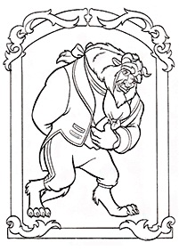 Beauty and the Beast (Belle) coloring pages - page 73