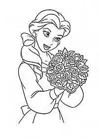 Beauty and the Beast (Belle) coloring pages - page 74