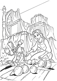 Beauty and the Beast (Belle) coloring pages - page 75