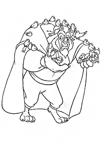 Beauty and the Beast (Belle) coloring pages - page 76