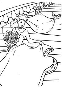 cinderella coloring pages - page 8