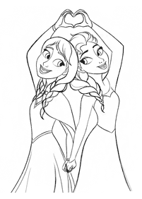 elsa and anna coloring pages - Page 22