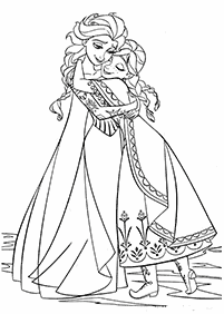 elsa and anna coloring pages - page 5