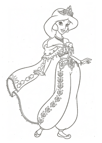 jasmine coloring pages - page 12