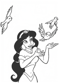 jasmine coloring pages - page 14