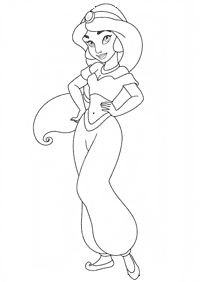 jasmine coloring pages - page 3