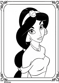 jasmine coloring pages - page 45