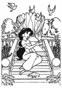 jasmine coloring pages - page 5