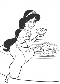 jasmine coloring pages - page 6