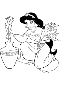 jasmine coloring pages - page 67