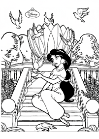 jasmine coloring pages - page 7