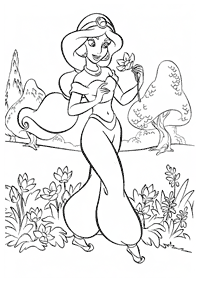 jasmine coloring pages - page 8