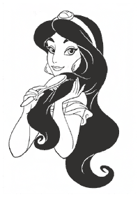 jasmine coloring pages - page 85