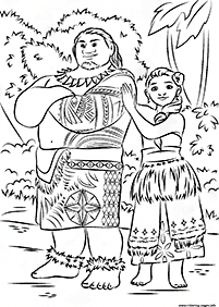 moana coloring pages - page 11