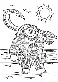 moana coloring pages - page 3