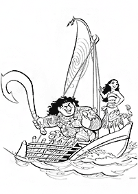 moana coloring pages - page 4