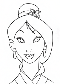 mulan coloring pages - page 12