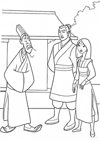 mulan coloring pages - page 15