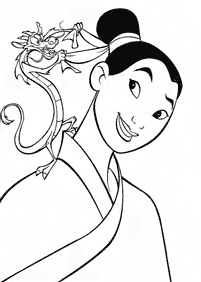 mulan coloring pages - page 18