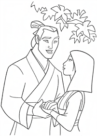 mulan coloring pages - page 19