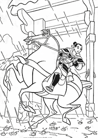 mulan coloring pages - Page 25