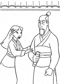 mulan coloring pages - page 31
