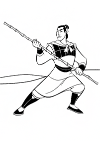 mulan coloring pages - page 40