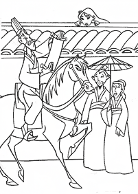 mulan coloring pages - page 43