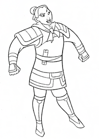 mulan coloring pages - page 44