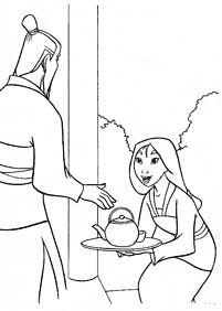 mulan coloring pages - page 47