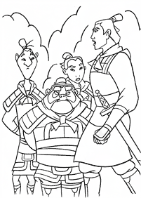 mulan coloring pages - page 48