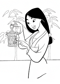 mulan coloring pages - page 5