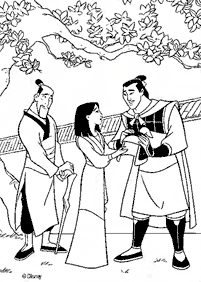 mulan coloring pages - page 50