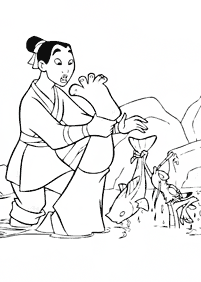 mulan coloring pages - page 53