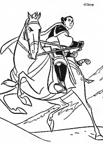 mulan coloring pages - page 58