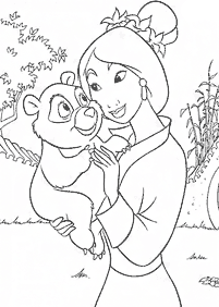 mulan coloring pages - page 6