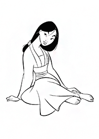 mulan coloring pages - page 62