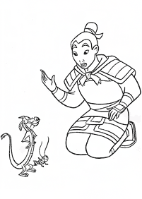 mulan coloring pages - page 63