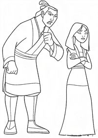 mulan coloring pages - page 65
