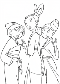 mulan coloring pages - page 66