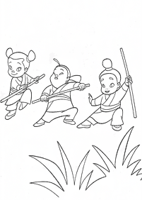 mulan coloring pages - page 68