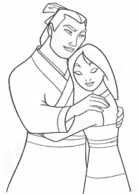 mulan coloring pages - page 69