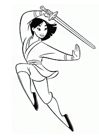 mulan coloring pages - page 72