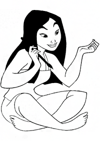 mulan coloring pages - page 74