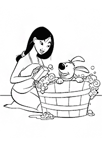 mulan coloring pages - page 77