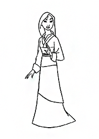 mulan coloring pages - page 79