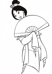 mulan coloring pages - page 8