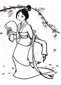 mulan coloring pages - page 82
