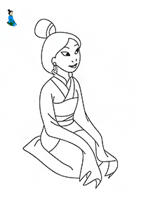 mulan coloring pages - page 83